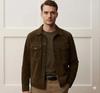 Men's Stylish Soft Biker Fit Olive Green Suede Lambskin Leather Handmade Jacket