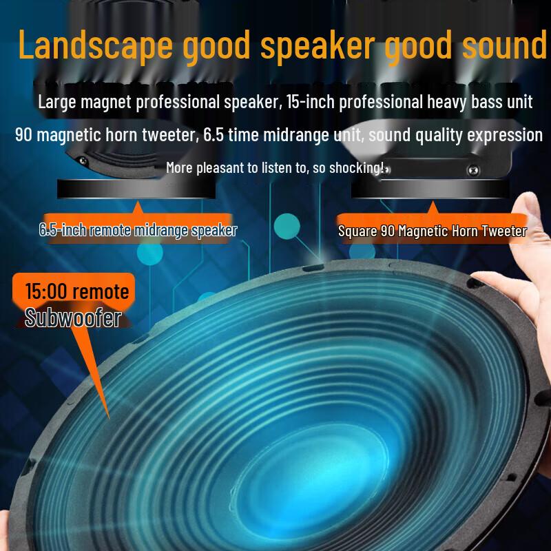 Shan Shui SG3-12 Portable Karaoke Trolley Speaker