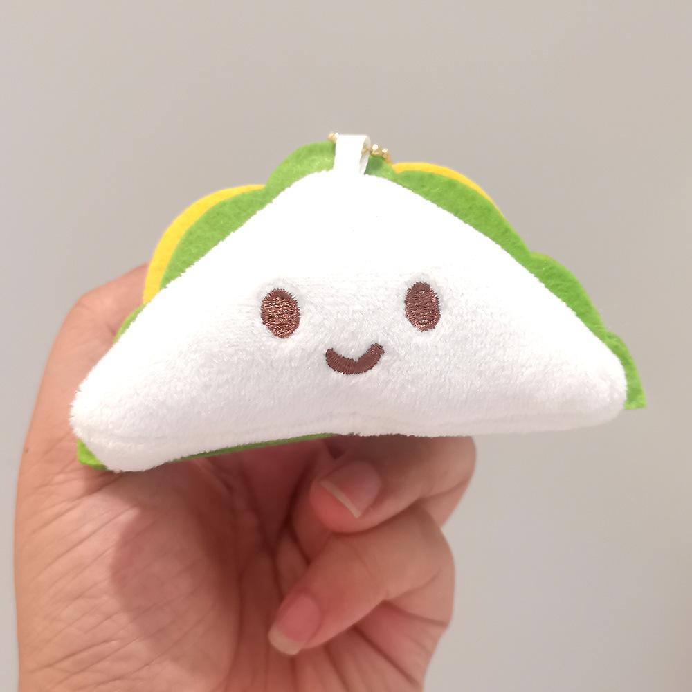 Cartoon Cute Hamburger Doll Plush Doll Hanging Decorations Sandwich Toys Hot Dog Intestine Bag Rag Doll Pendant