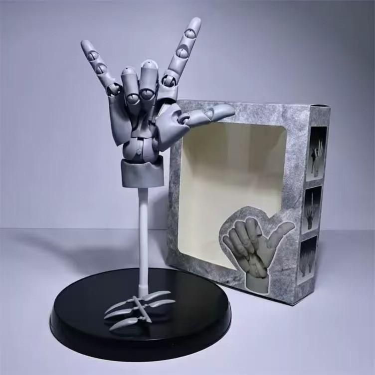1:1 Scale Big Figure Pill Highly Articulated Hand Figurine - Bionic Finger Joints Mannequin Hand Artistic Sculpture Figure Kit