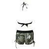 Camouflage Print Swimwear Halter Beachwear Split Swimsuit Push Two Piece Shorts Women Swimsuit Bikini Trajes De BañO Mujer