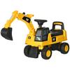 CAT-lizenzierter Kinderbagger, Fahrspielzeug, Handschaufel, Hupe und versteckter Stauraum, 85x27,5x47,5cm, gelb