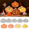 Diy hollow pumpkin silicone mold Halloween home horror ornaments decorative epoxy resin gypsum cement concrete mix casting molds