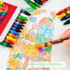 4/12/18/24Colors Art Drawing Set Multicolor Crayons Kid Graffiti Brush Student Oil Painting Stick Suit School Art Supplies