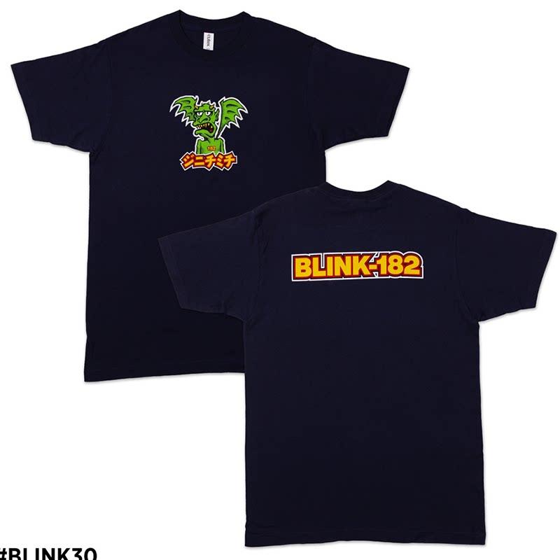 New Blink 182 - The Smiling Punk Rabbit Graffiti Rabbit Illustration - American Retro High Street Vintage Streetwear T-shirt