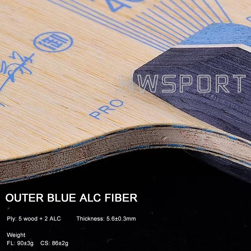 YINHE PRO 01 Vnější čepel na stolní tenis Modrá ALC Fiber Ultra útočná čepel na ping pong s originálním balením
