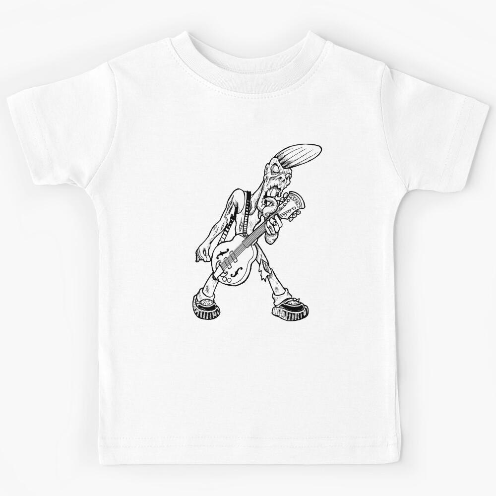 Psycho Zombie (black and white) Kids T-Shirt 110