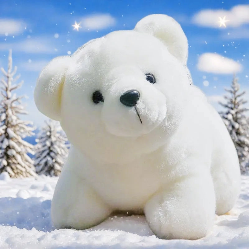 Lovely White Polar Bear Plush Toys Cute Soft Stuffed Animal Plush Bear Dolls Kids Birthday Gift