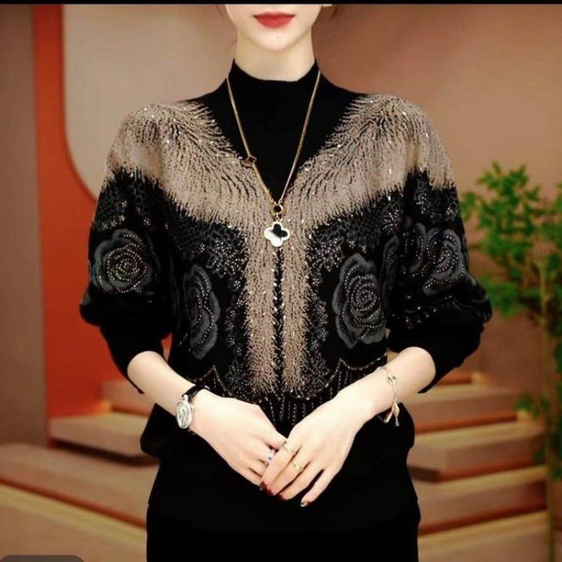Autumn/Winter Anti-Pilling Knit Velvet Loose Shirt - Age-Reducing Fashion for Women & Moms