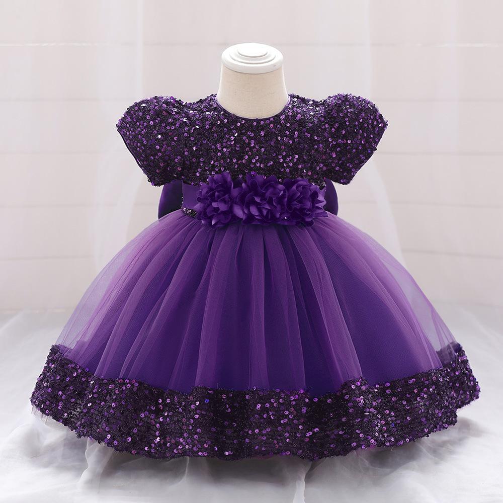 Sequin Tulle Party Dress for Baby Girls - Perfect for Birthdays & Banquets