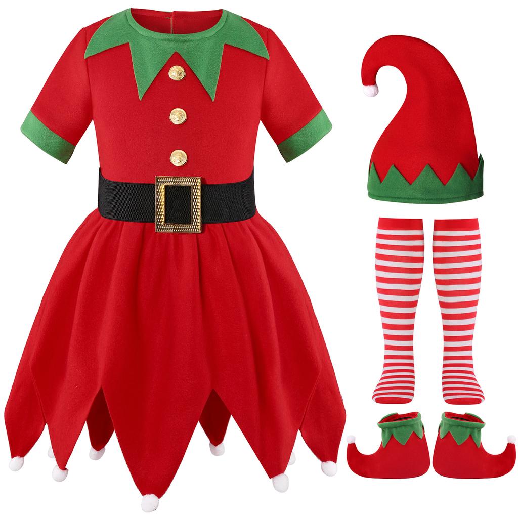 Children's Christmas Costumes, Holiday Party Christmas-themed Performance Cosplay Costumes