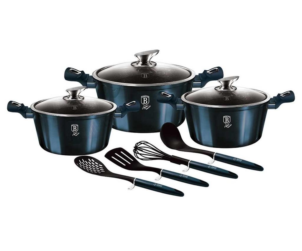 Berlingerhaus Aquamarine Bh-6152 Granite Cookware Set