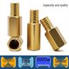 C3604 Brass Hexagonal Pillar with M2/M2.5 Internal & External Threads: Camera Stud Fixing Spacer Screw Rod
