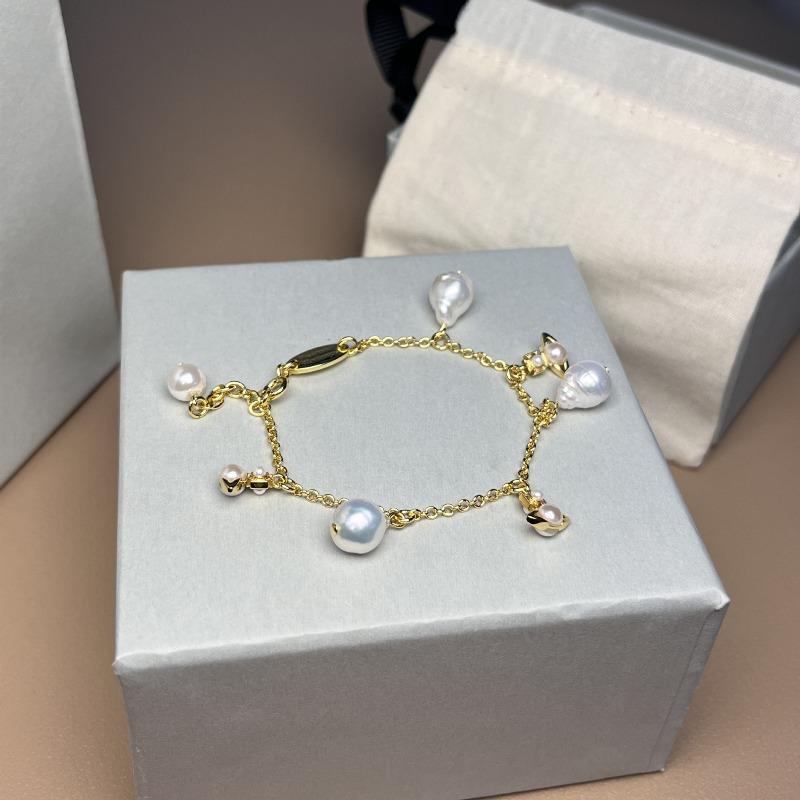 Meier Queen mother's baroque pearl saturn bracelet