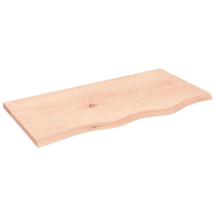 VidaXL Wall Shelf 80x40x2 Cm Solid Untreated Oak Wood 363545