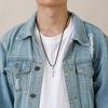 Plain Cross Necklace for Men, Silver Black Gold Color Stainless Steel Simple Cross Pendant Necklace Collar
