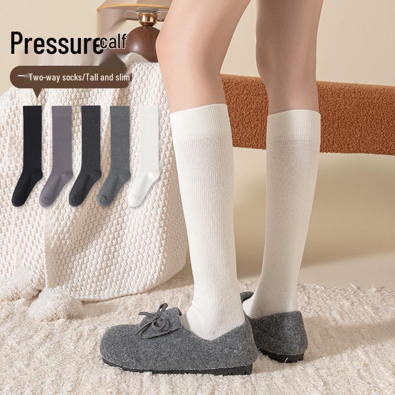 Damen Kompressions Kniestrümpfe und Oberschenkelstrümpfe zum Abnehmen, Stil für Frühling bis Winter