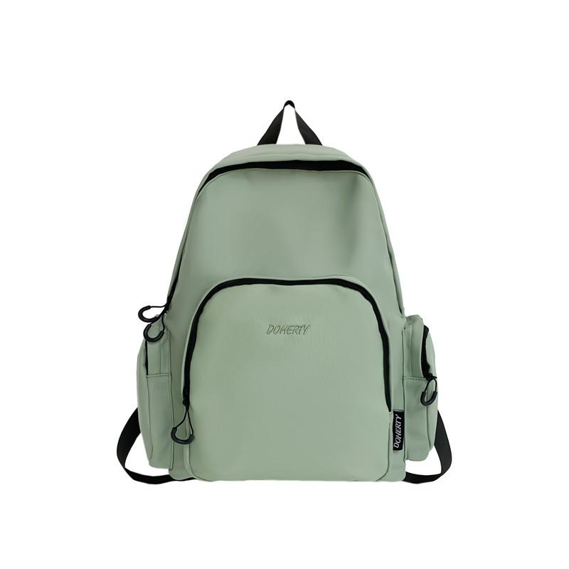 

Japanese schoolbag female ins fashion college student simple casual backpack niche design sense lightweight travel backpack зелёный