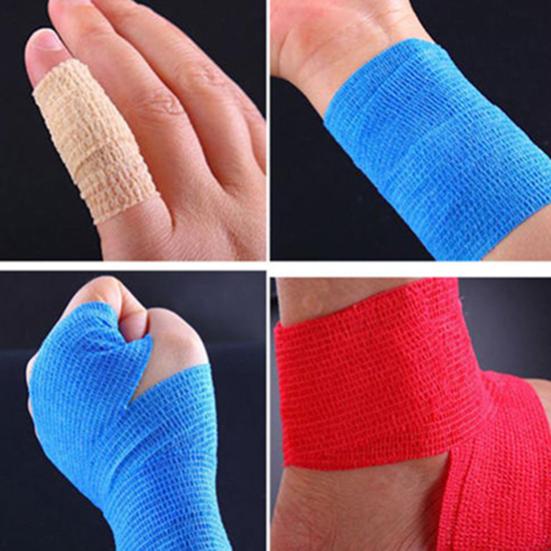 Selbstklebender, elastischer Sportgaze-Erste-Hilfe-Verband für die medizinische Behandlung