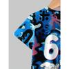 Boys' Shorts Set: Trendy Graffiti Style Two-Piece Set - Printed T-Shirt and Shorts, Hip-Hop Personality Style, Comfortable Summer Kids' Outfit