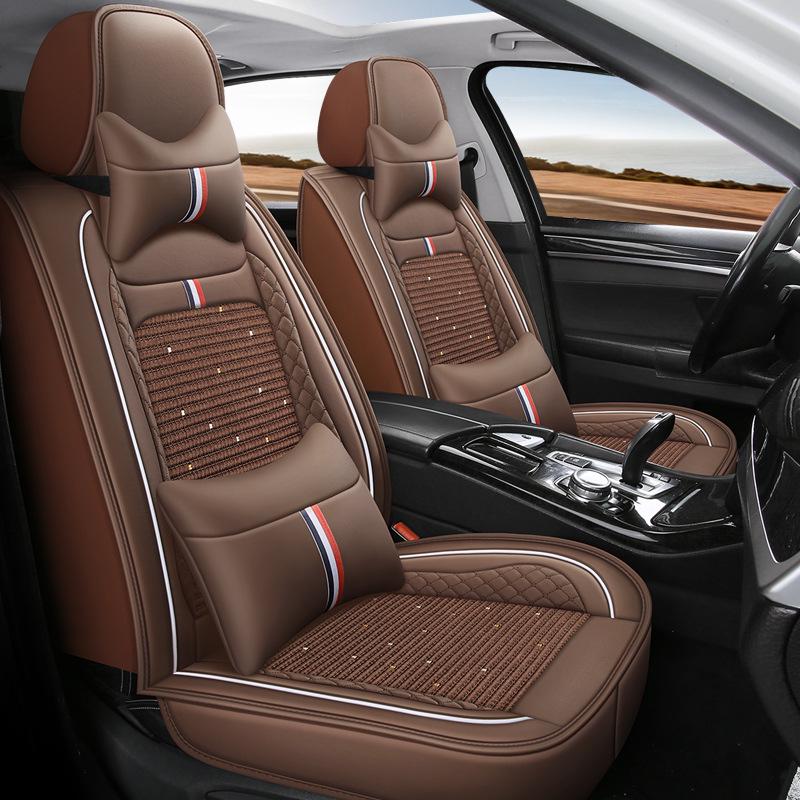 Ice Silk 4-Season Car Seat Cushion Universal Fit