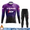 Termal Fleece Cycling Jersey Men's Winter Suit TEKR Thermal Man Outfit 2026 Mens Long Sleeve Clothing Jumper Set Ciclismo Hombre