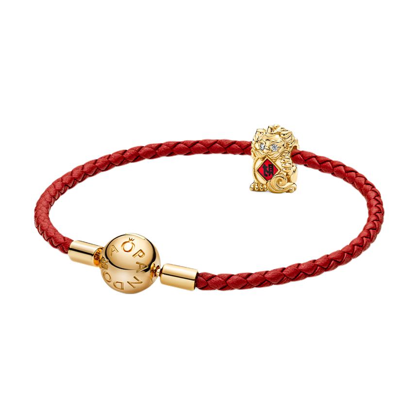 Pandora Wealth Attracting Pixiu Bracelet Set Unisex Bracelets Red ZT26011344A Box