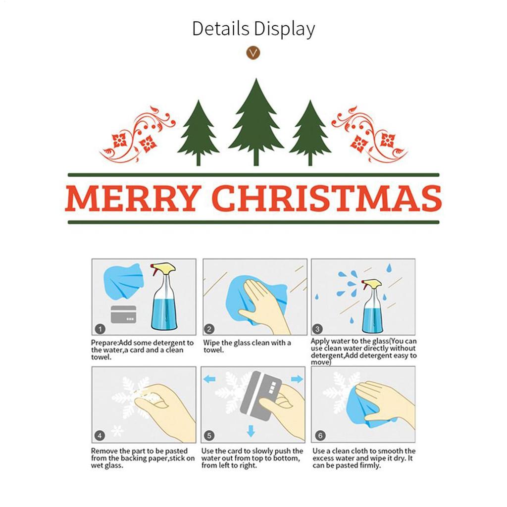 Christmas Window Stickers Colorful Christmas Window Stickers  Christmas Stickers Self Adhesive Home Decor Holiday Window Clings