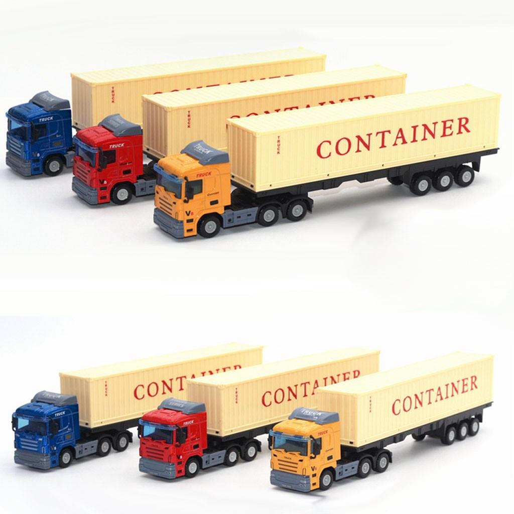 Container Truck Simulation Alloy Car Model European Transport Truck