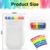 Rainbow Crayon Paint Color Set Toy - Birthday Party Colorful Theme Oil Pastel Accessories, DIY Rainbow Colors Graffiti Pen Toy