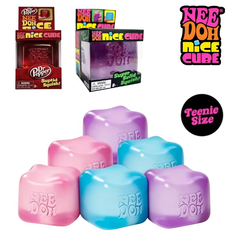 Schylling Nice Cube Fidget Senzorické kostky Úleva od stresu Mačkací hračka Vypouštěcí puzzle Zklidňující Dětská sběratelská suvenýr
