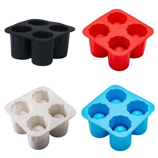 Silikonisbitsform ihålig iskoppbricka tjock långsamt smältande ismaskin för kaffe, cocktails, kalla drycker