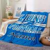 Lions Football Team Logo Customized Your Name Blanket Lightweight And Comfortable Warm Blanket Suitable For Bed Home Chair Office Sofa Camping