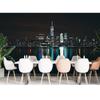 Modern Urban Landscape Wall Mural Dark Midnight City Light Reflection City Scape Landmarks Wallpaper For Living Room Bedroom Office Murals