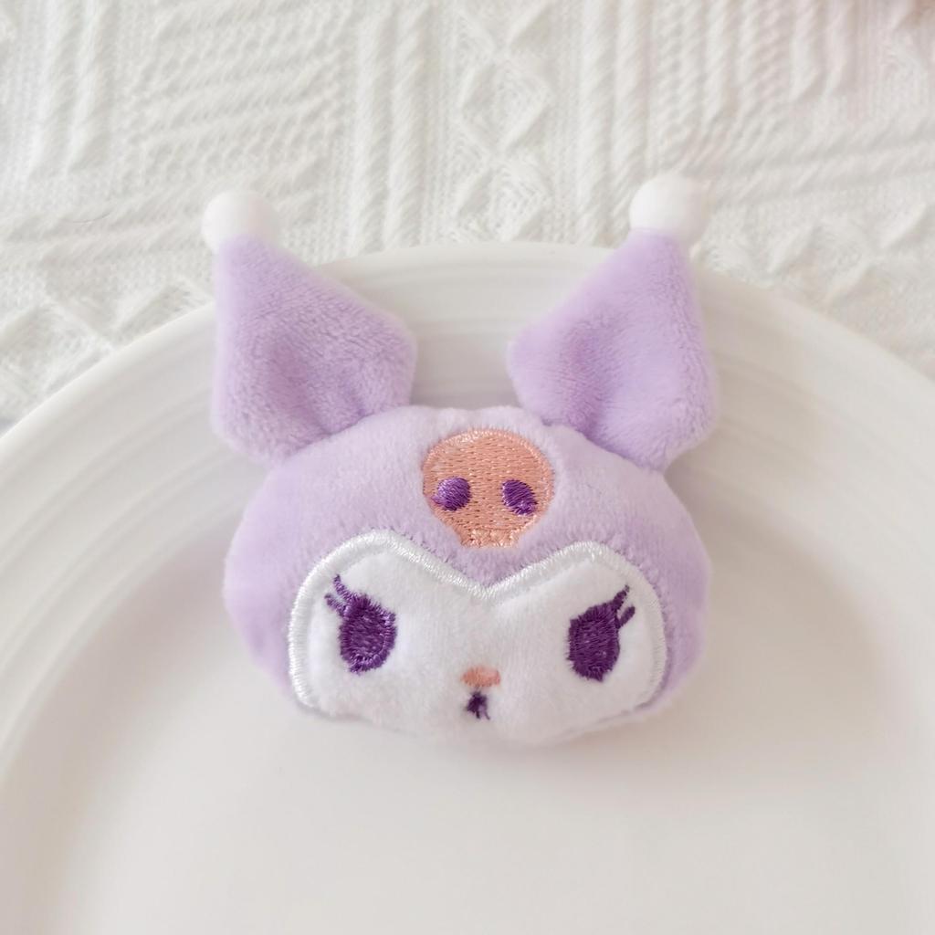 Sanrio My Melody & Cinnamoroll Plush Headband, Brooch & Bag Charm