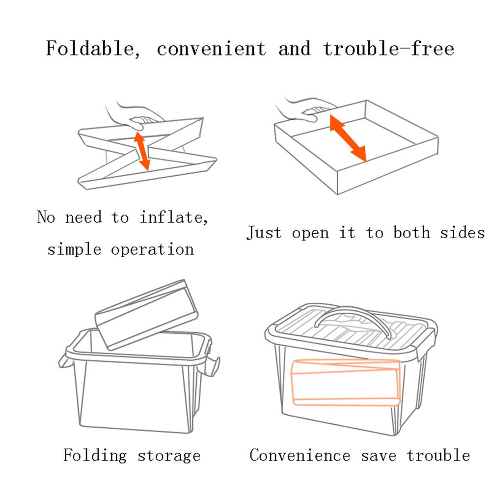 Sand Table, 48x48cm Foldable Oxford Cloth Sand Tray, Sensory Toy for Kids, Gift for Boys