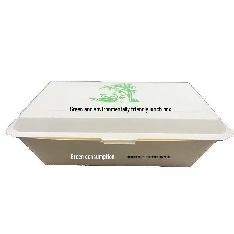 Disposable Rectangular Paper Food Containers with Lids