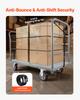 VEVOR Platform Truck, 2650 Lbs Capacity, Heavy Duty Flatbed Cart Dolly with Detachable Guardrail and Swivel Wheels, Foldable Hand Push Truck Cart