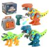 6 Pack Dinosaur Building Blocks Toys for Kids DIY Educational Assembly Dinosaur Party Favors