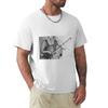 Cello player drawing TShirt graphic tee shirt boys whites black t shirts for men
