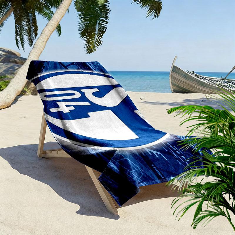 Schalke 04 Logo Print Beach Towel, Large Soft Quick Dry Towel for Beach Camping Swimming
