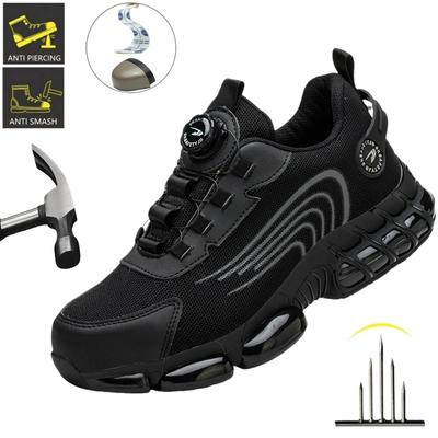Breathable Work Safety Shoes,Labor Shoes With Steel Toe Smash-proof,Men Working Shoes Women Non-slip Lightweight Safety Boots