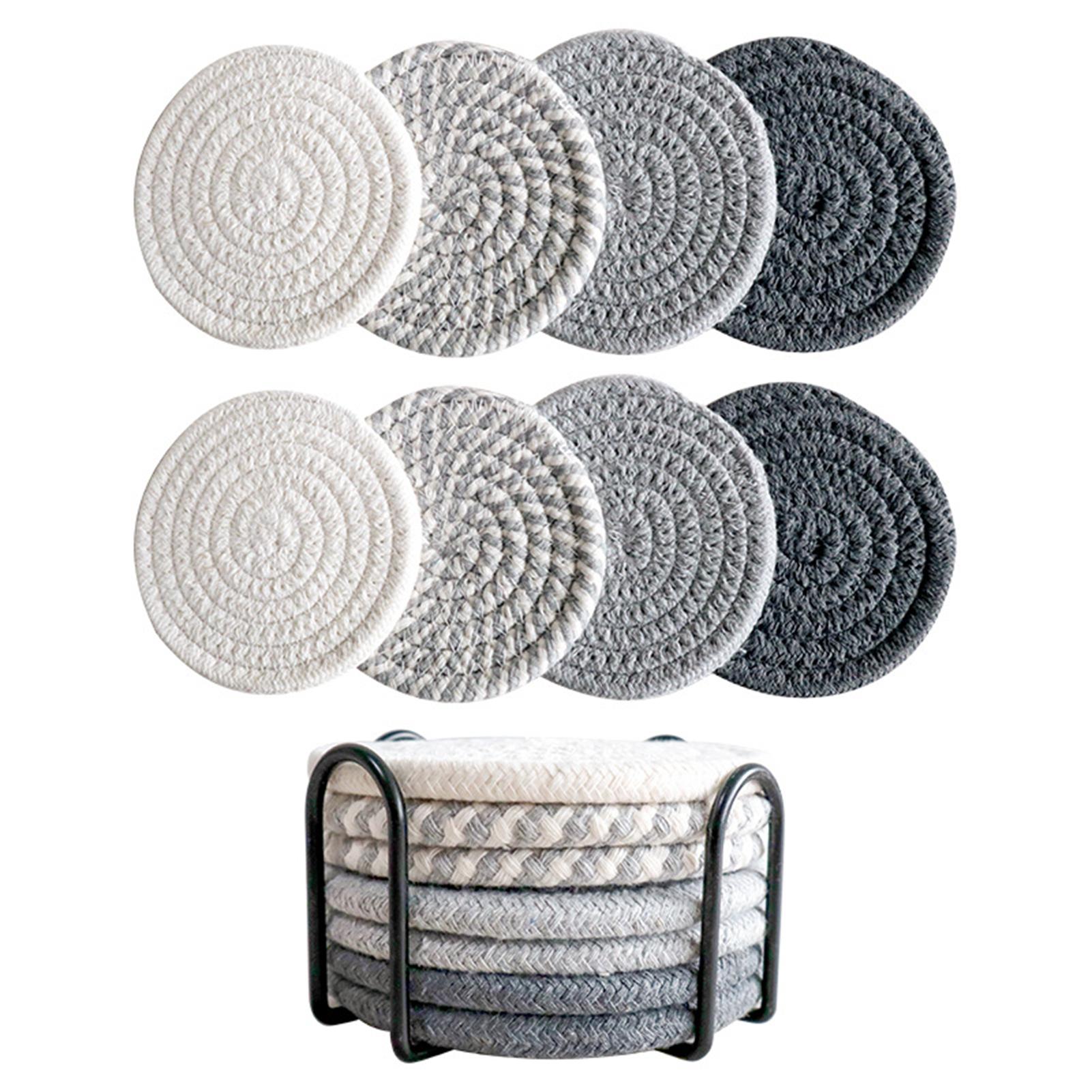 

8Pcs Household Decorative Mat For Cup Unique Design Decorative Cup Pad For Coffee Table Tabletop Protection