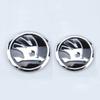 2Pcs 80mm 90mm Car Head Front Rear Boot Trunk Emblem Sticker for Skoda Octavia 2 3 A5 A7 Kodiaq Fabia Rapid 3 Karoq Superb VRS