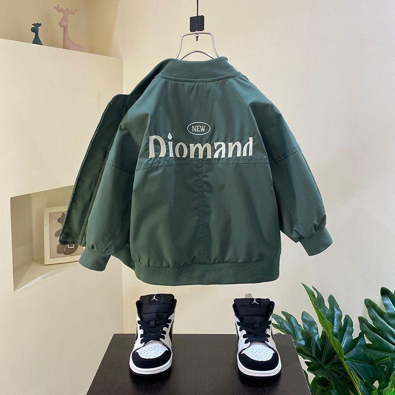 2025 Boys' Fashion Baseball Jacket - Spring/Autumn Thin Top for Kids