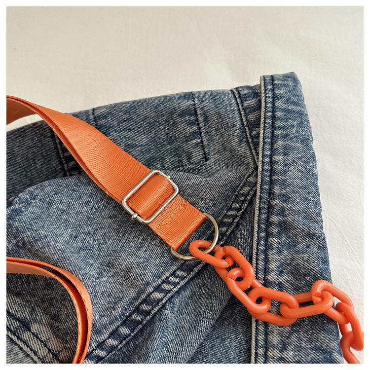 Korean Style Oxford Cloth Shoulder Bag Fashion Casual Square Crossbody Purse Simple Large Capacity Commuter Handbag CLE