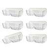 6PCS Plastic Wall Mounted Glasses Storage Case Easy Installation Eyewear Organizing Holder for Sunglasses Display