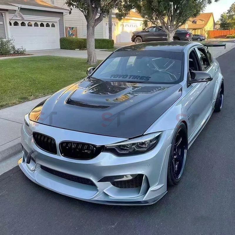 Varis Style Carbon Fiber Hood for BMW M3 F80/M4 F82 F83 - Engine Hood Body Kit