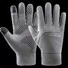 Polar Fleece Gloves, Non-Slip, Thickened, Fleece-Lined, Warm, for Cycling, Winter Driving, Cold-Proof, Windproof, Waterproof, Touch Screen