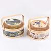 Moon Cake Basket Decorative Large Capacity Hand Made Storage Food Round Colorful
